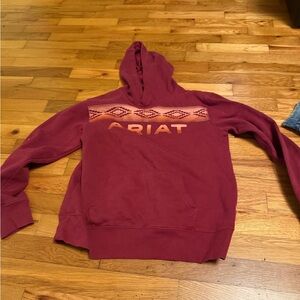 Ariat Red Hoodie with Unique Design